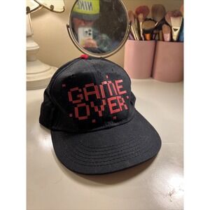 Game Over Pixel Art Hat H3 Headwear (Nerd, Gamer Style)